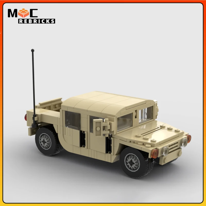 Moderne technische Amerikaanse stad politie SWAT voertuig pick-up Humvee WW2 militaire bouwstenen auto onderwijs baksteen speelgoed kinderen cadeau