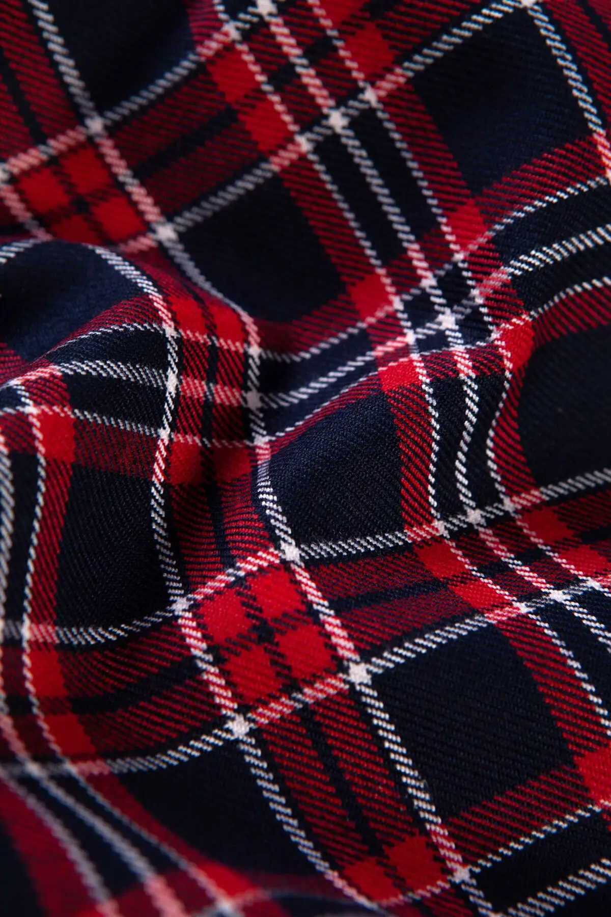 FS 392-2 100cmx150cm Ecossaise Plaid Fabric Quality Tartan Scottish Polyester Viscose Cotton Yarn Twill Pleated Skirt Uniform