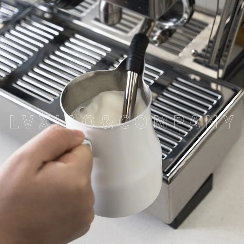 

Stainless Steel Milk Frothing Pitcher - Espresso Steaming Milk Frothing Cup, Perfect for Latte Art