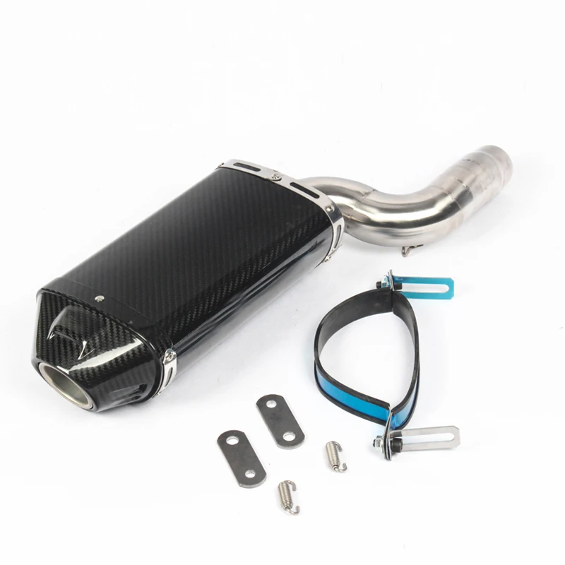 Motorcycle Exhaust Tip Silencer Muffler Exhaust System Mid Connect Tube for Kawasaki ZX6R ZX636 2004 2005 2006 2007 2008