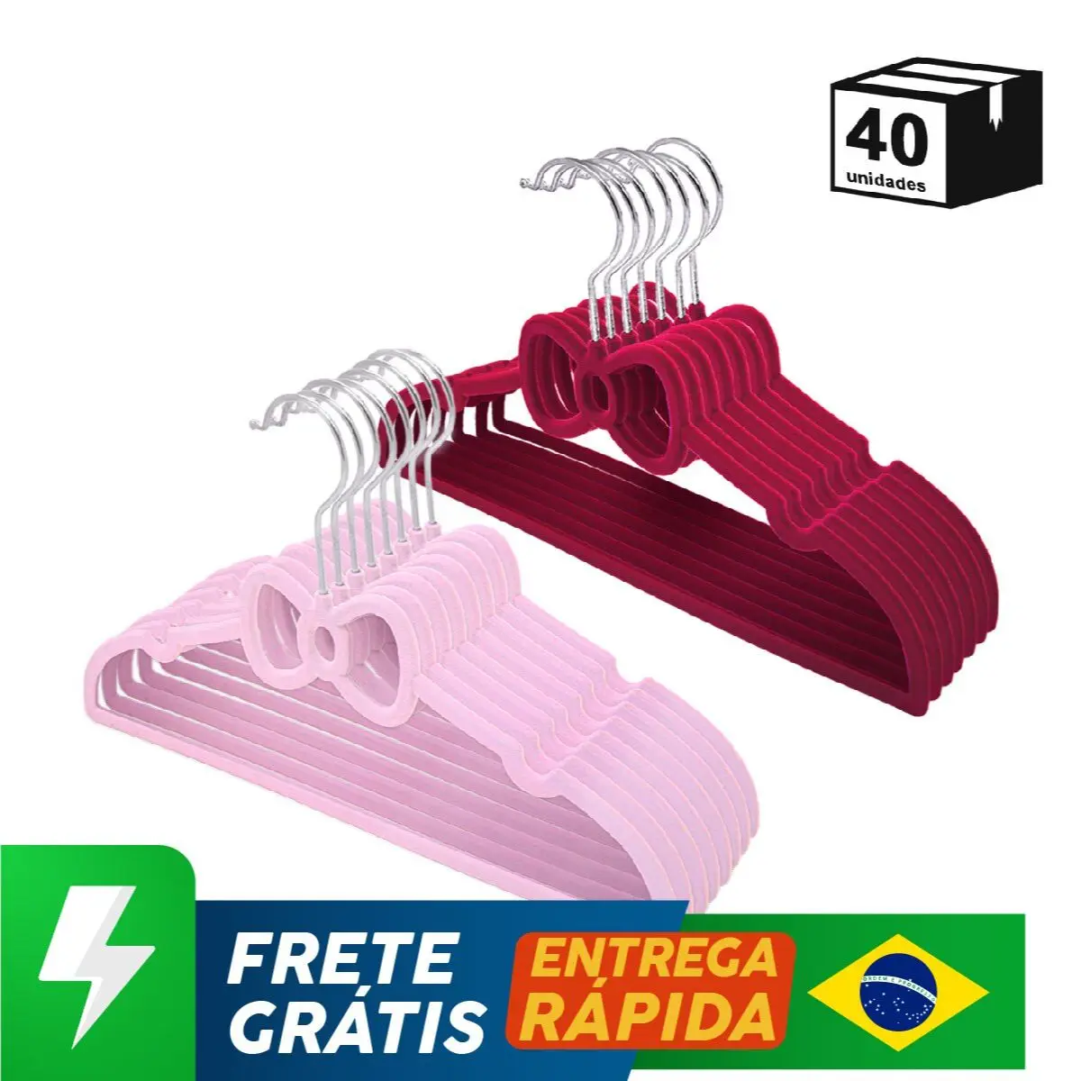 40 Pçs Cabide Veludo Laço Infantil Alta Qualidade Antiderrapante Gancho 360 ° Rotativo Organizador De Vestidos Roupa Rack Closet