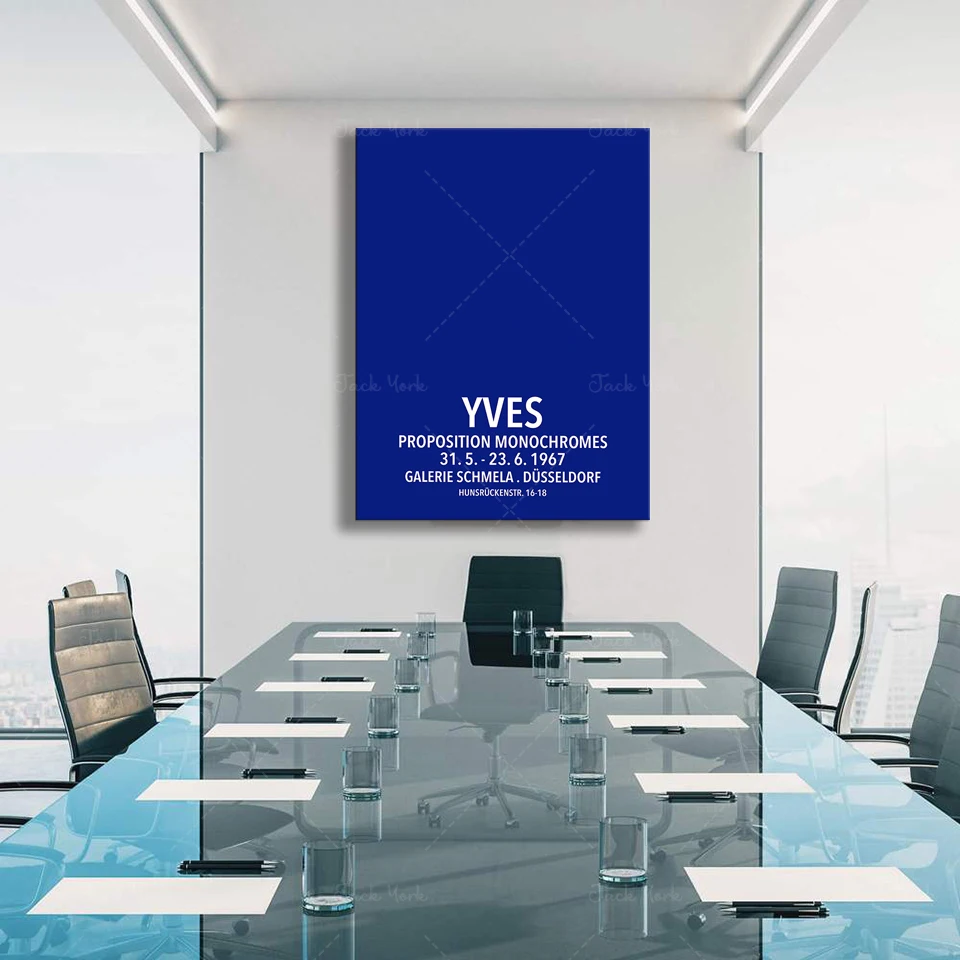 Yves Klein blue poster | Pantone color of the year 2020 | exhibition print