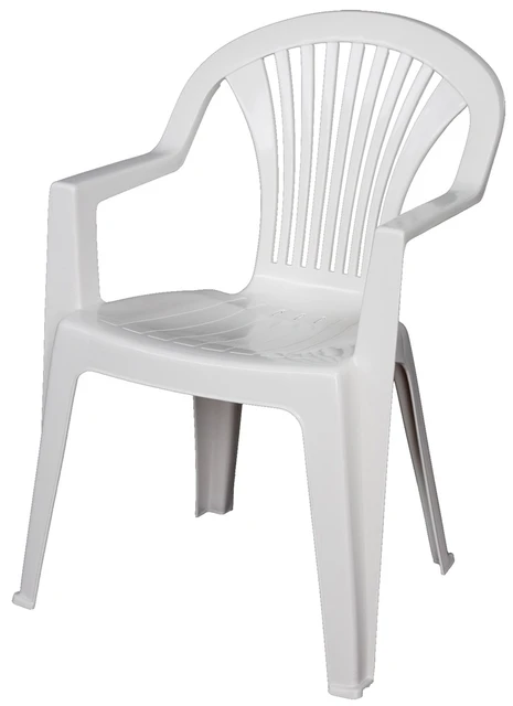 Lido Chair Plastic Chair Outdoor Garden Chair With Armrest Chair Outdoor Polypropylene Cm. 57x58x82 H Col. White Garden Chairs AliExpress