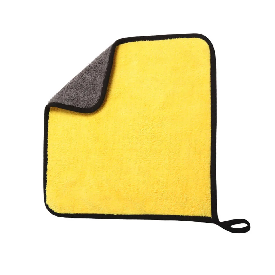 Car Care Accessories Super Absorbent Auto Care Cleaning Drying Cloth Yellow Microfiber Towel 7M-4