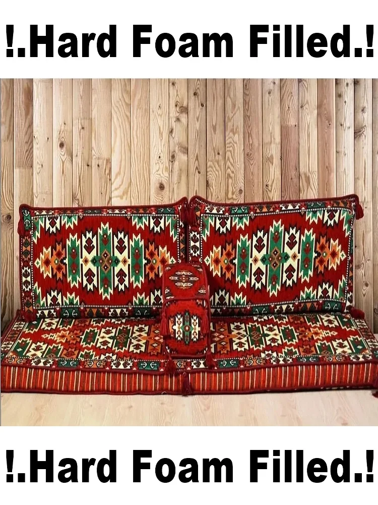 K1 Arabic couch furniture cushion oriental floor sofa Majlis Jalsa Hookah Seating Decor SET Made in Turkey Fast Delivery by DHL