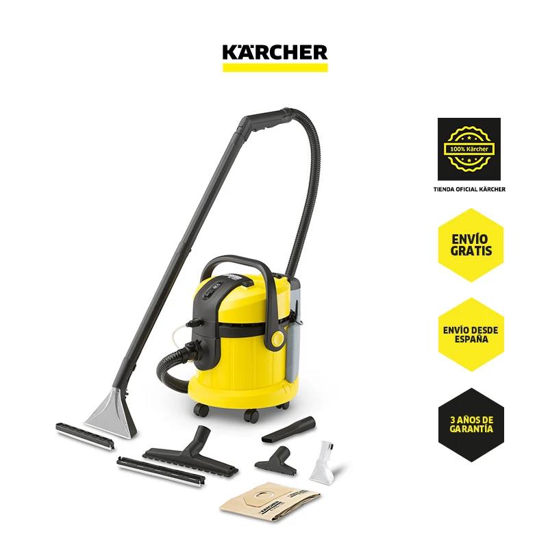 Karcher SE 4002-Lava-vacuum cleaner. Ideal for carpet cleaning, carpet cleaning, upholstery and vehicles, includes padding nozzle (1.081-140.0)