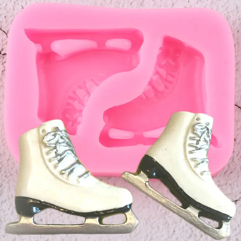 Skate Shoes Silicone Molds DIY Fondant Cake Decorating Tools Cupcake Topper Candy Polymer Clay Mould Chocolate Gumpaste Moulds