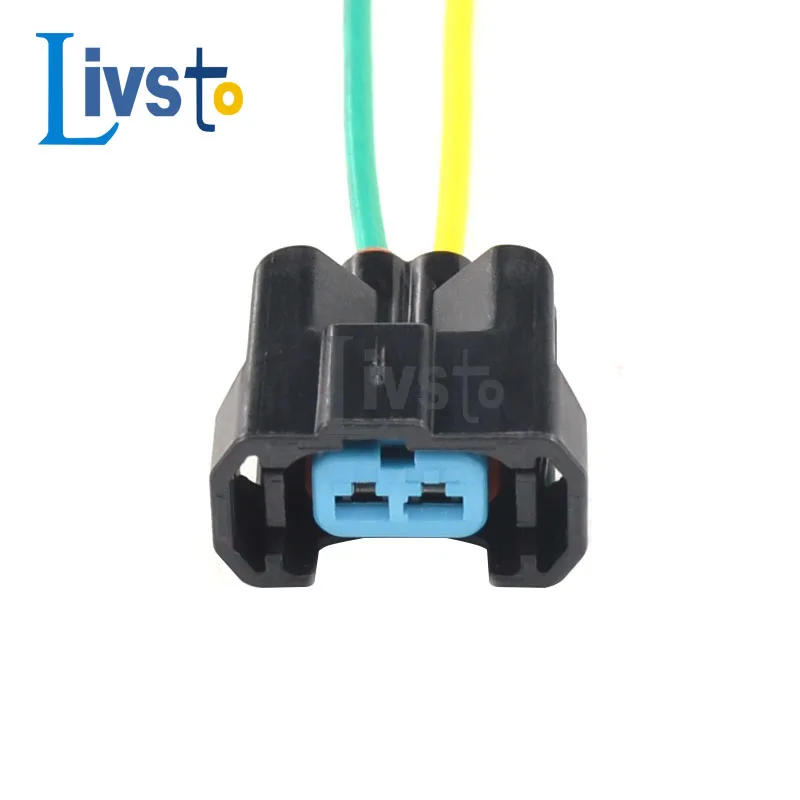 1/5/10 Sets 2 Pin NH1 OBD2 Fuel Injector Auto Wire Harness Connector Plug Black Female Socket With Cable For Honda 6189-0533