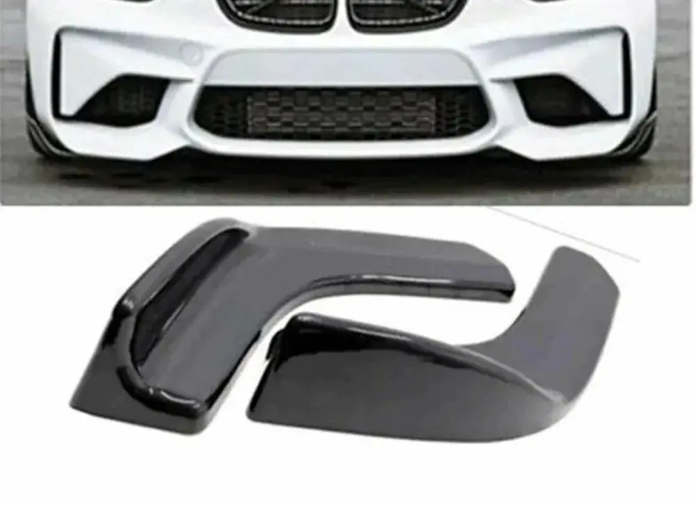 Front Bumper Flaps For BMW 1 2 3 4 5 6 7 8 Series Front Lip Attachment 2 Pieces Car Styling Auto Accessory Splitter Black Sport