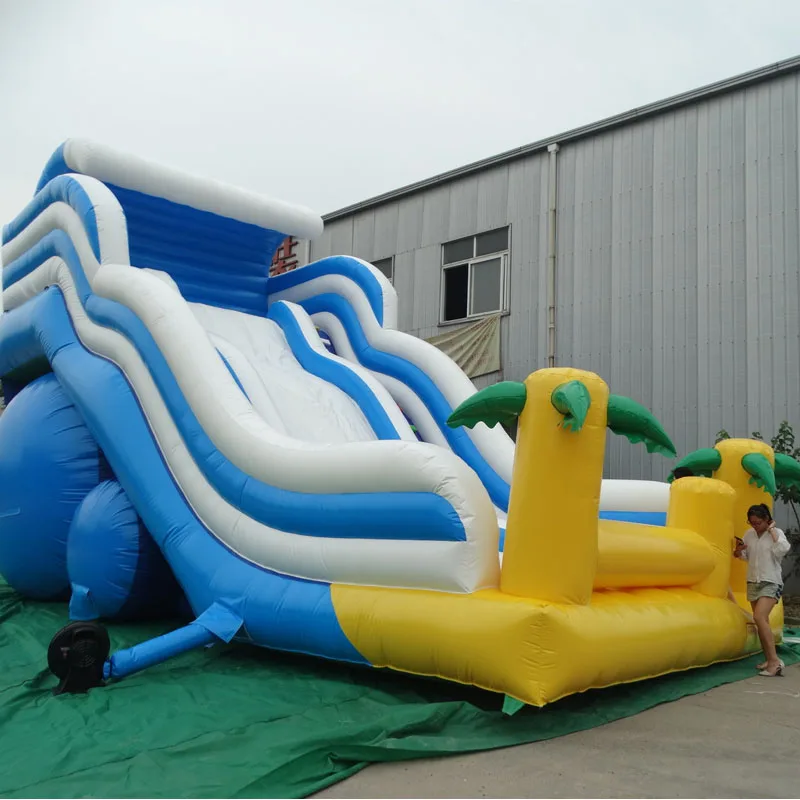 Kids Inflatable Slide Castle  - Colorful Outdoor Party Trampoline - Safe and Durable Playground Equipment