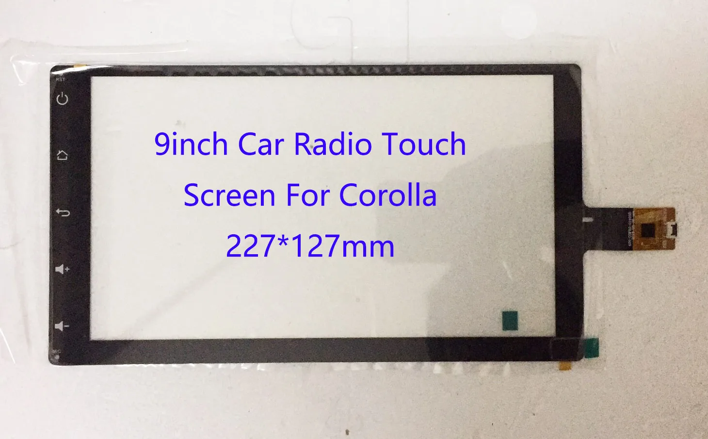 

9 Inch 227*127mm Capaivitve Touch Sensors Digitizers For Toyota Corolla Car Radio Univesal GT911/928 6pin ZP2900-9-F