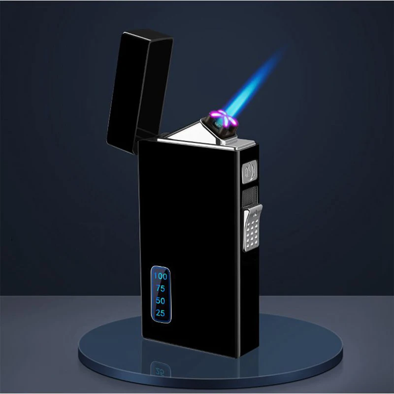 

2021 NEW Gas and Electricity Lighter Mini USB Charging Lighter Windproof Butane Gas Lighter Cigarette Cigar Lighters Gift