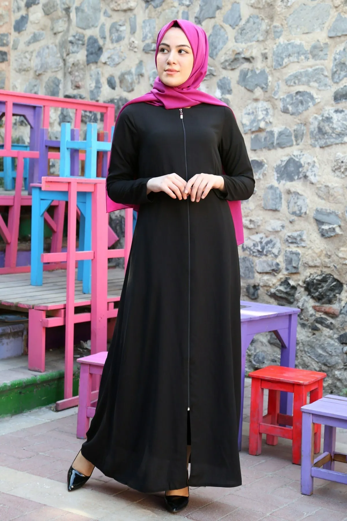 Women Long Dress New Season Linen Dresses Muslim For Women Robe Femmes European Clothing For Eid Muslim Styles Turban Kaftan