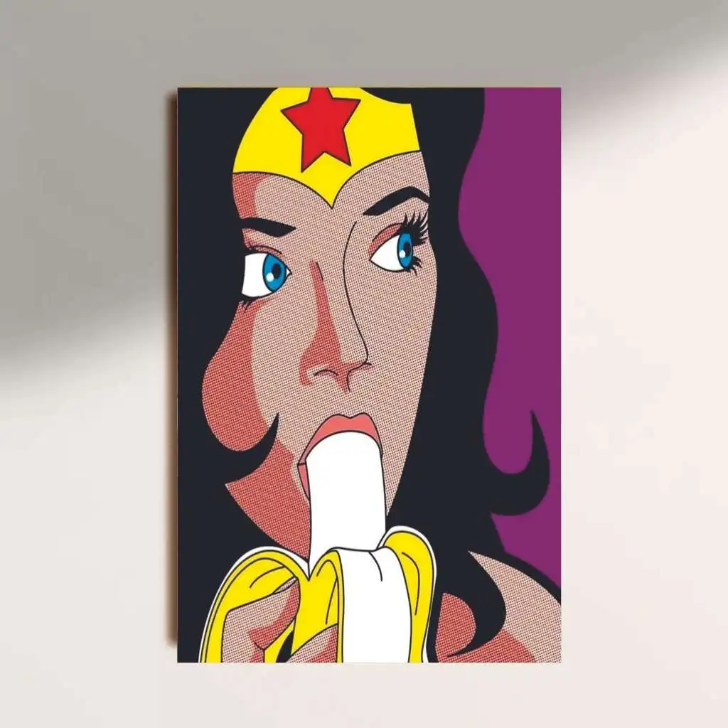 Decorative Plate Wonder Woman Shadow