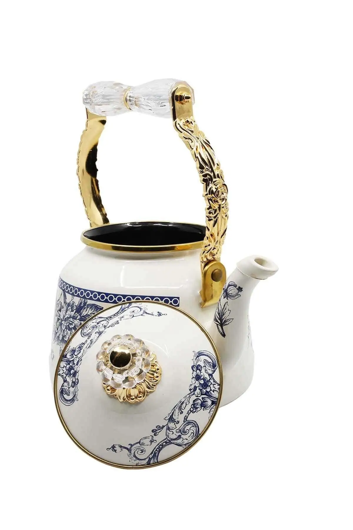 ENAMEL Teapot Kitchen Tools Toolse Oolong Kettle Porcelain Pot Lime Gaba Guan Souchong Tieguanyin