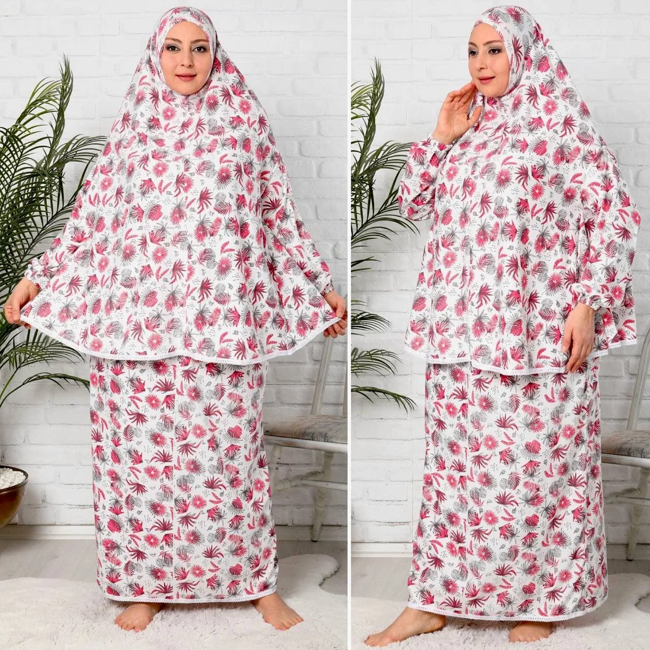 Robe de prière musulmane pour femmes, ensemble de prière musulmane, 100 coton, taille standard, haute qualité, de Turquie, se détendre, prier, hijab