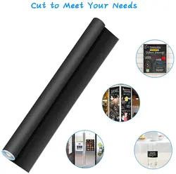 Rotolo di ardesia nera autoadesiva 60x200cm adesivo da parete 45x150cm vinile da scrittura a gesso, lavagna adesiva per bambini
