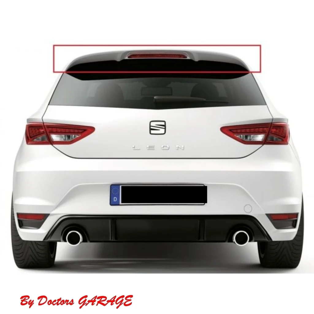 For Seat Leon Fr Mk 3 2013-2014-2015-2016-2017-2018-2019  Spoiler Painted All Color   Car Accessories Ornament Sporty