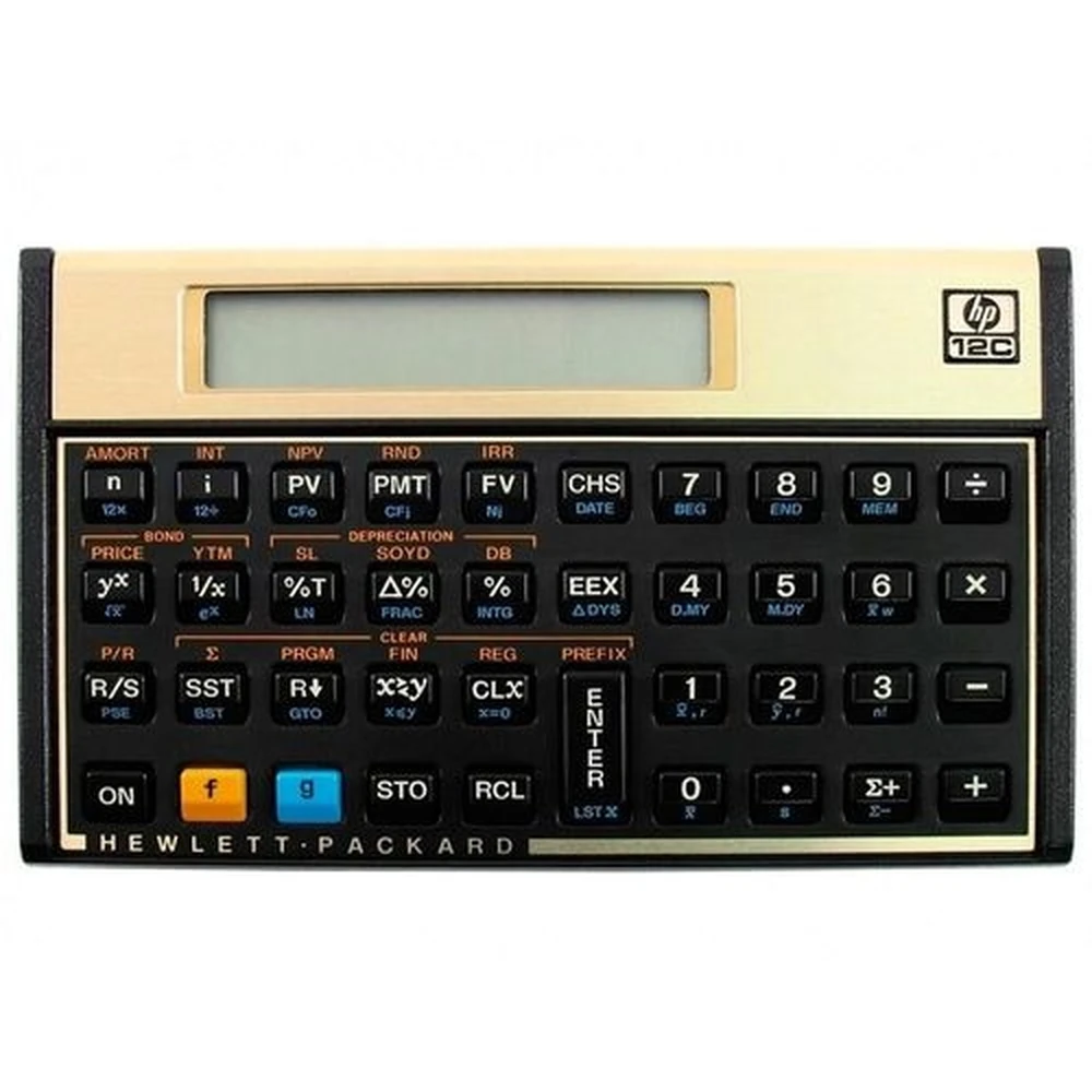 Golden 12C HP calculator-120 functions for high school university students office coin battery