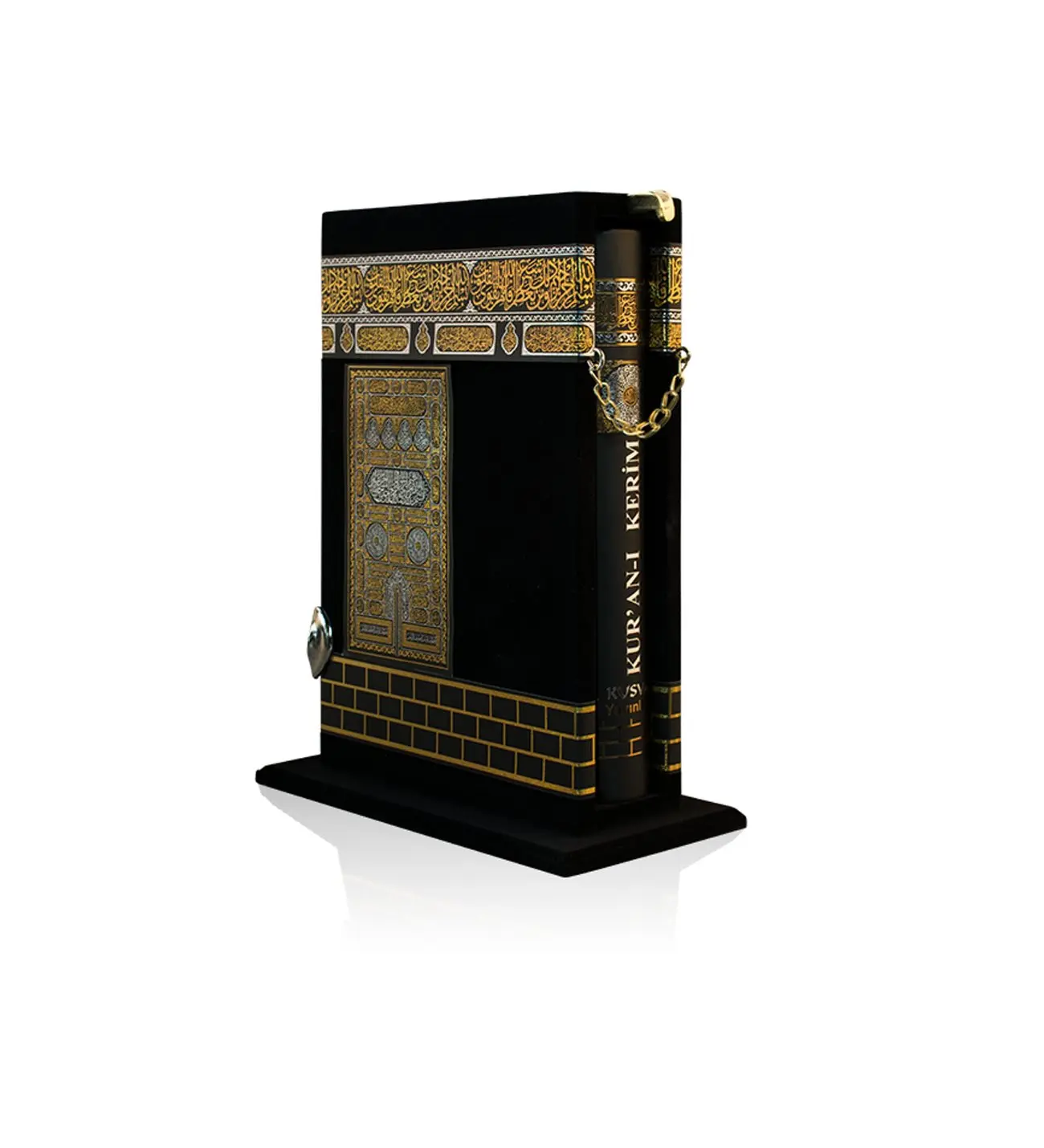 Special Kaaba Protected Boxed Gift Holy Quran-Medium Size 16x24cm Islamic Muslim Prayer Mecca religious prayer read book