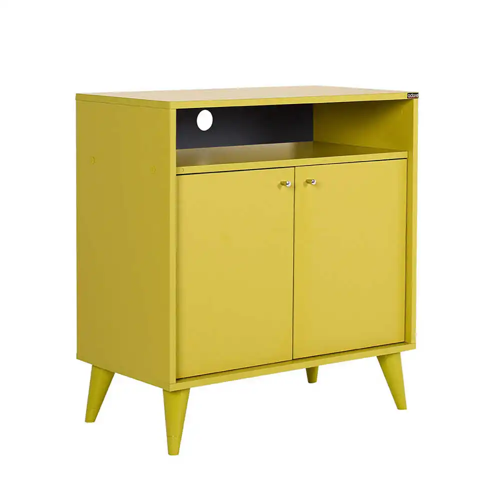 Green Wooden Wardrobe Bookshelf Organizer Hanger Wardrobe Storage Stylish Modern TV Unit Dresser For Kids Furniture