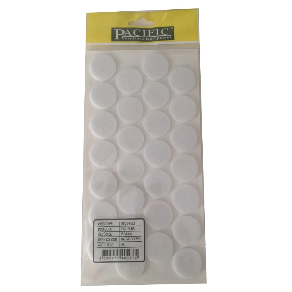 Almohadillas protectoras de piso de fieltro adhesivo Accesorios de muebles adhesivos Alfombra de pies de pierna Almohadillas de fieltro Alfombrilla antideslizante Almohadillas de silla de mesa fieltro sillas