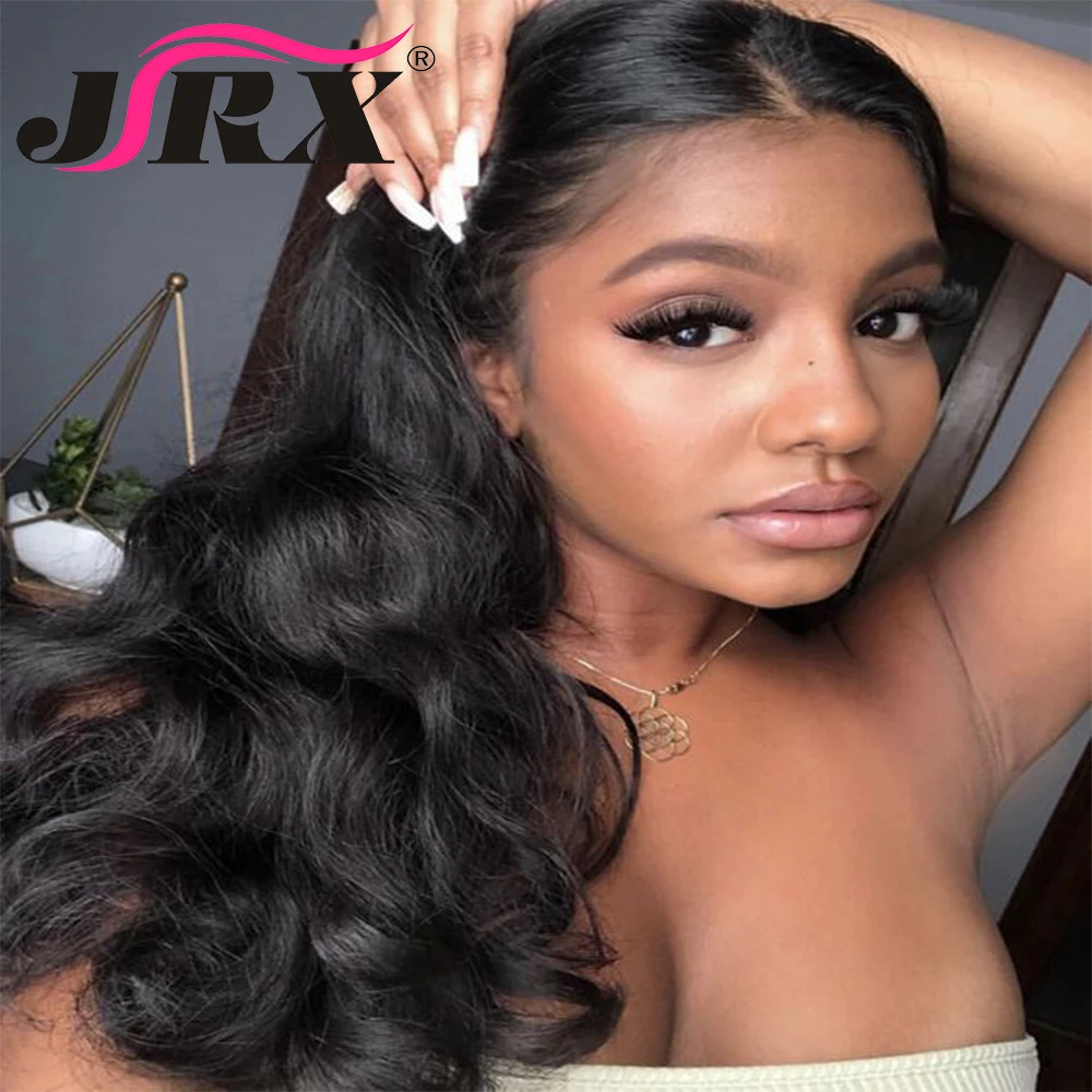 JRX Hair Body Wave Full Lace Wig With Baby Hair Natural Color Brazilian Remy Virgin Human Hair Pre Plucked 150% Density Wigs