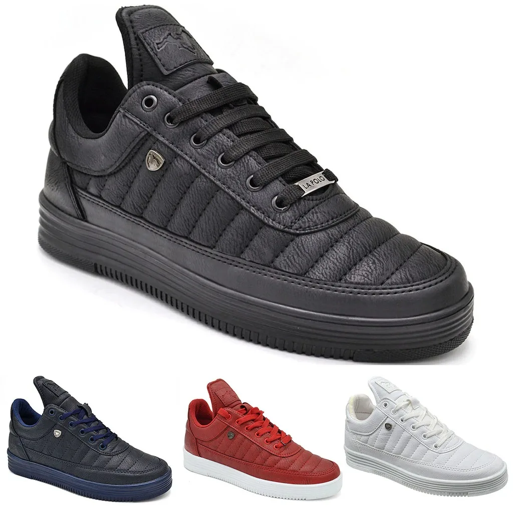 

POLO Casual Men's Genuine Leather Shoes Comfortable Orthopedic Fashion Style Sneakers Business Use Flexible High Quality