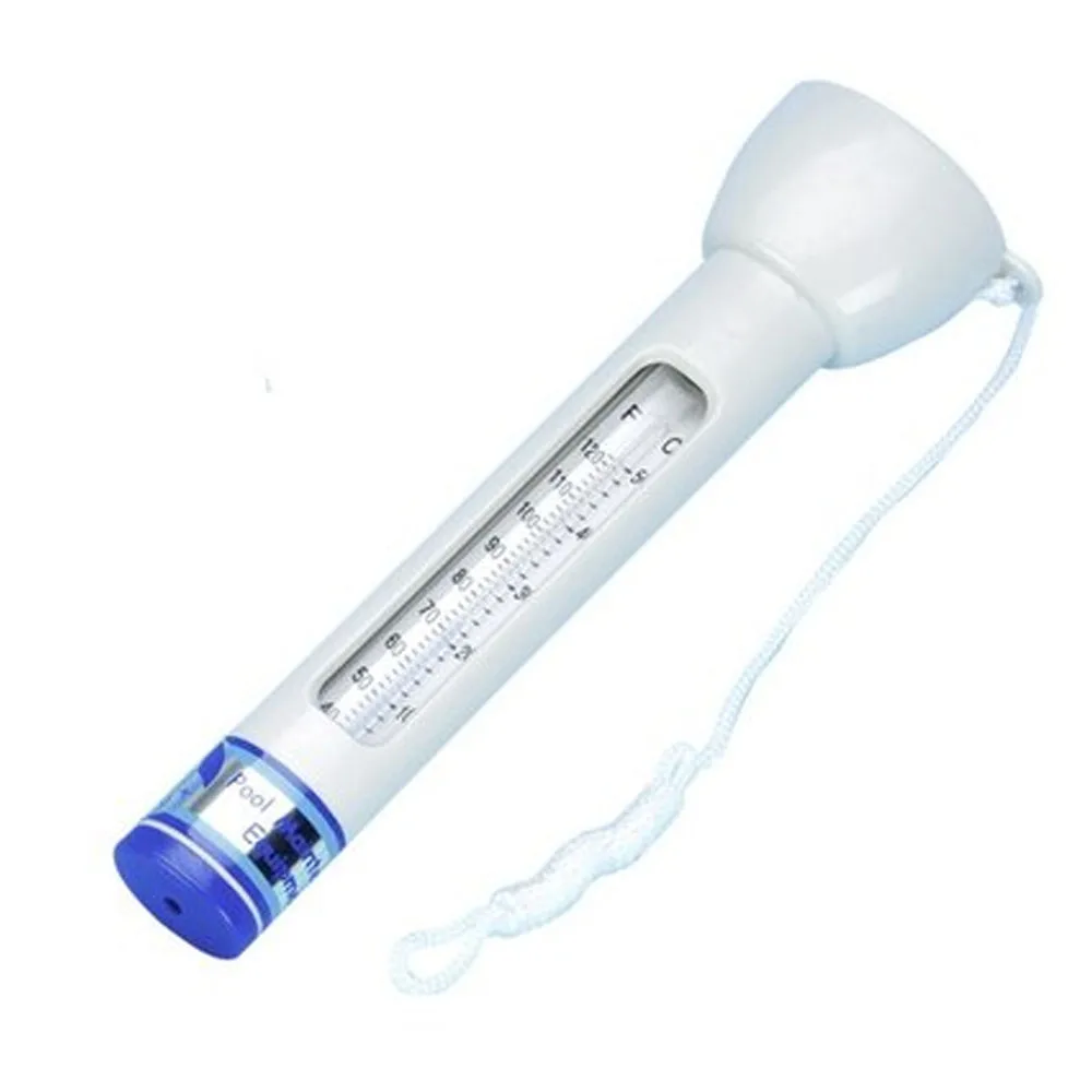 Floating thermometer for swimming pools