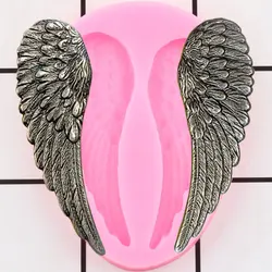 Angel Wings Bird Wings Fondant Silicone Mold Baby Birthday Cake Decorating Tools Cupcake Topper Resin Clay Molds Chocolate Mould