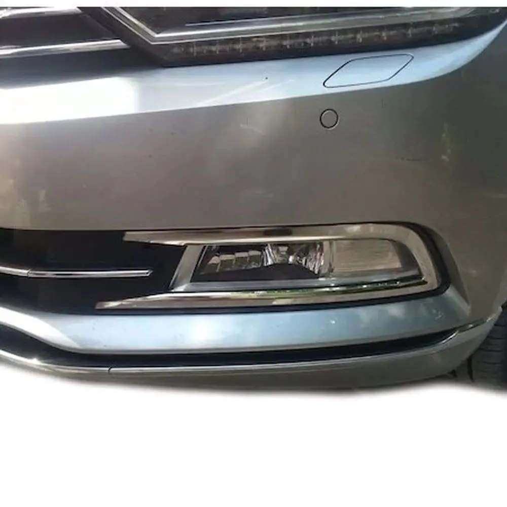 For Volkswagen VW Passat B8 2015-2018 Fog Lamps Cover Bezel Stainless Steel Auto Accessories High Quality Styling