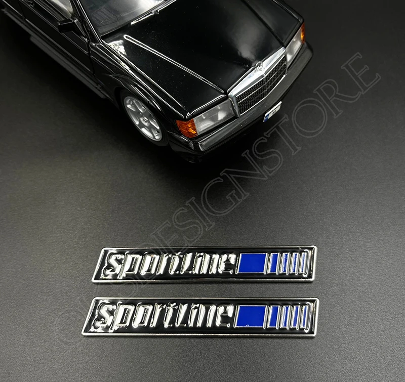 メルセデスw124 w201スポーツラインバッジロゴエンブレム用-2018171320