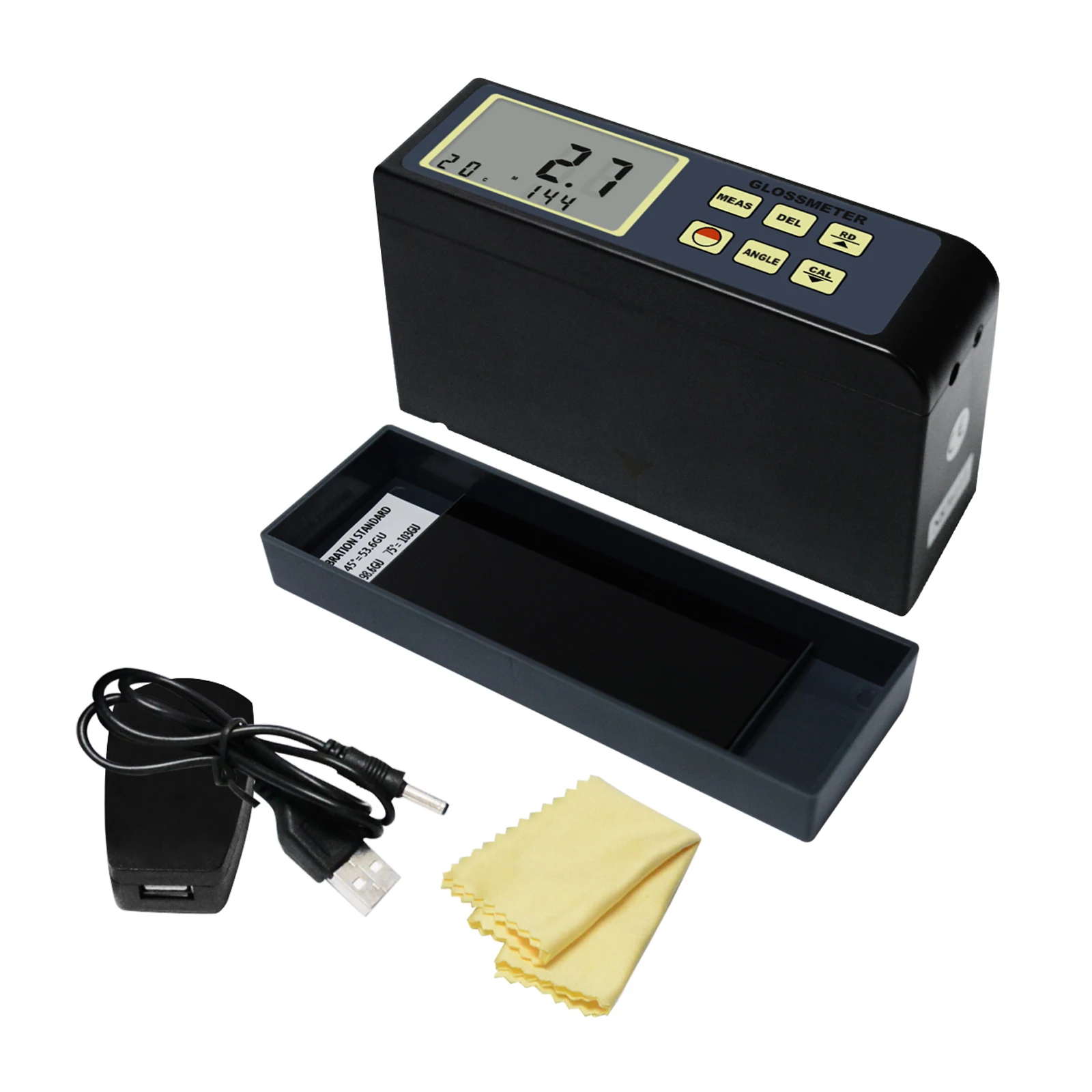 Gloss Surface Reflection 0.1-200 GU Tester Meter 20deg 45deg 75deg Rechargeable Reflectometer Triple Angles Degree Glossmeter