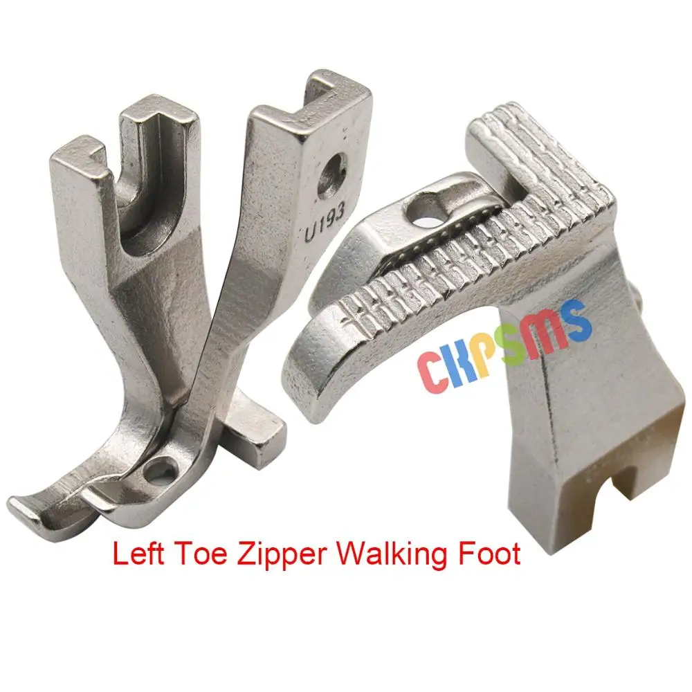 3SET Right&Left Toe Zipper Foot &Standard Walking Foot FIT FOR JUKI DU-141/1181 Typical GC6-6 GC0302 GC0303 GC0330D