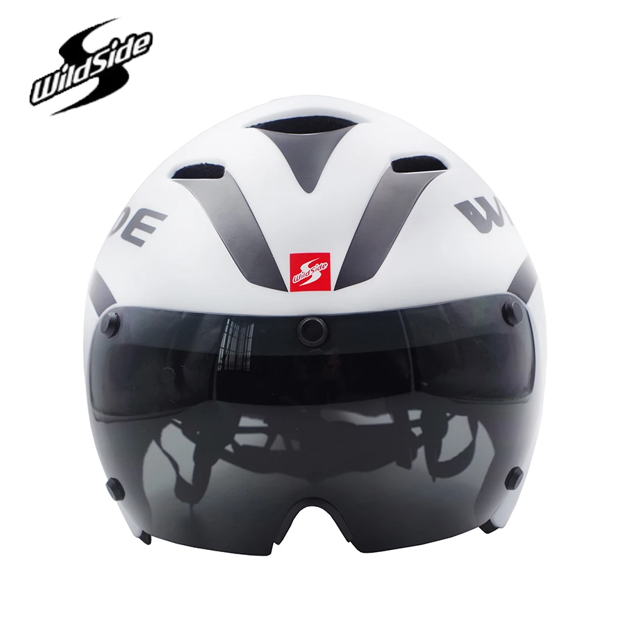 2020 nuovo casco da bicicletta da equitazione wildside casco da ciclismo su strada casco magnetico da corsa occhiali da triathlon per bici TT casco