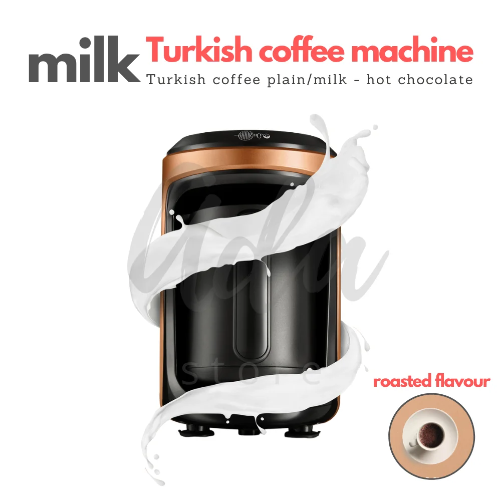 Turkish Coffee Mocha Moka Maker Machine Home Appliance Full Automatic Hot Milk Chocolate Instant Coffee Espresso Double Cappuccino 5 Serving