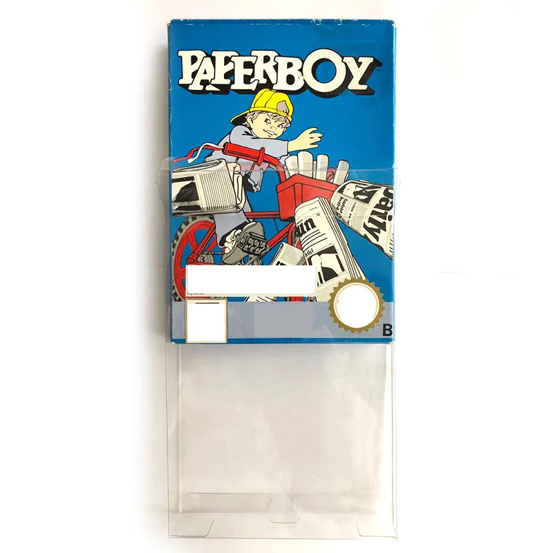 Capa protetora para nintendo nes cib, caixa completa em plástico transparente feito sob encomenda