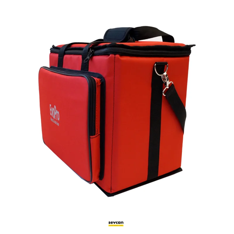 Professional Vinyl Record Softcase DJ Equipment Bag with 2 CM Filling Material Provides Full Protection Red