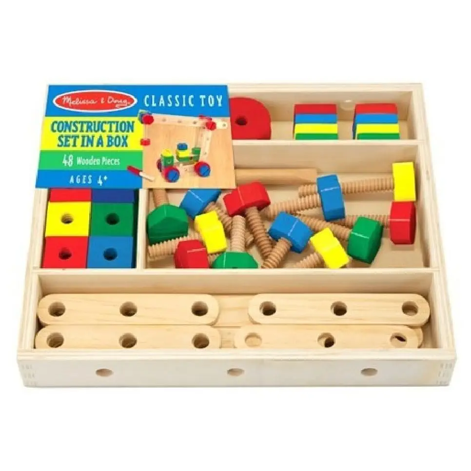 Wood Assembly Set Montesorri Training Equipment for Children Learning Color and Shape