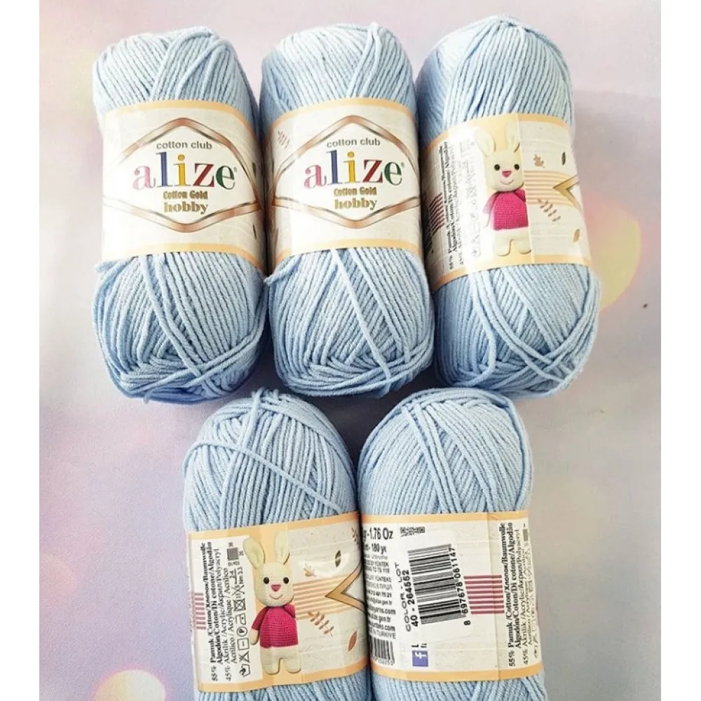 Cotton Knitted Yarn 25 Color Options 165 Meters(50gr) hand Knitting-Alize Cotton Gold Hoby-Amigurumi-Acrylic-Baby-DIY