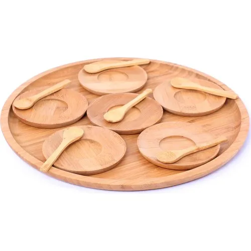 

Paçi Bamboo Tea Dish Spoon Bamboo Tea Service Team 13 Piece Wood Tray wooden tray wood tray marble tray candle tray wood tray food set bamboo table mat drip tray tray tea set tea tray tea table trays decorative food t