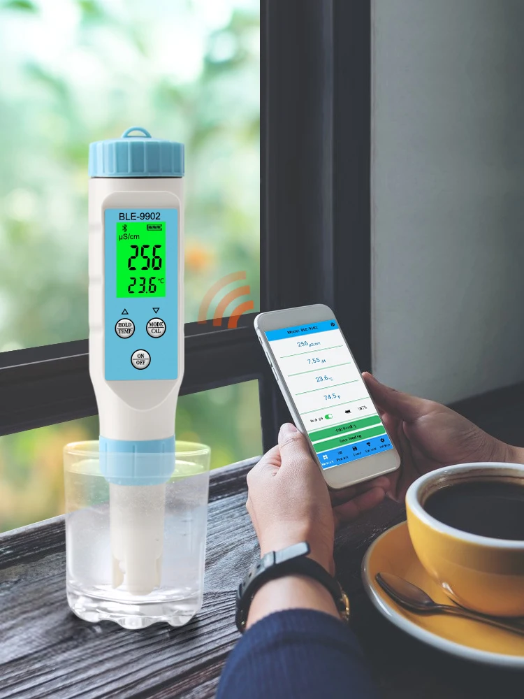 الذكية بلوتوث المهنية TDS مقياس درجة الحموضة PH/TDS/مقياس الحرارة الرقمية مراقبة جودة المياه تستر لحمام السباحة