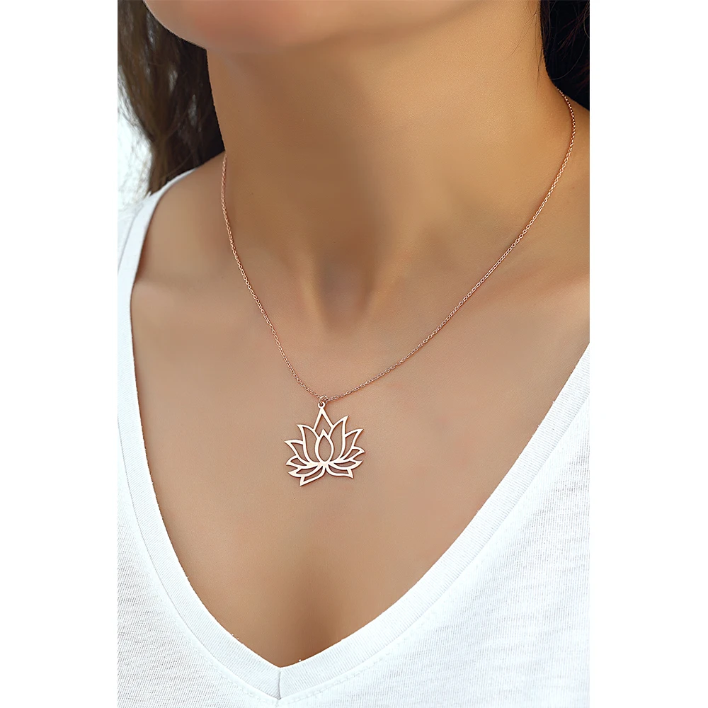 

Stylish Lotus Women's 925 Sterling Silver Jewelry Necklace