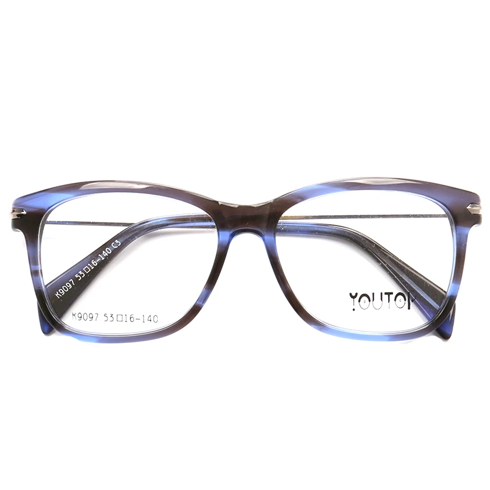 

Women Retro Eyeglass Frame Men square vintage glasses frames acetate metal eyeglasses frame Full Rim light Spectacles Rx eyewear