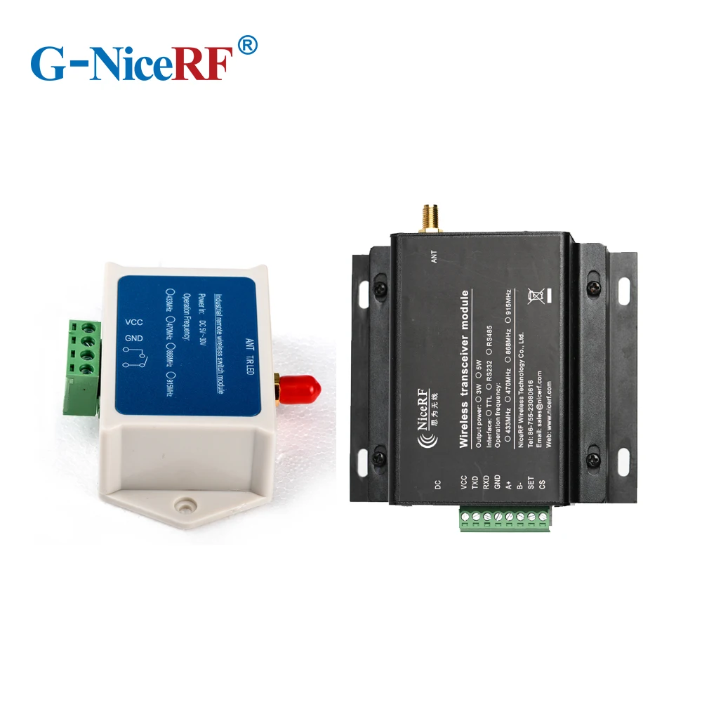 1set/lot SK200PRO - 8~15km MESH Networking 5W LoRa Wireless Switch Control RF Module | One Way dry contact Routing ON/OFF Relay