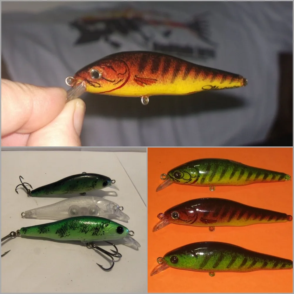 WLure Crankbait transparente 8,5 cm – Señuelo sin pintar para personalizar
