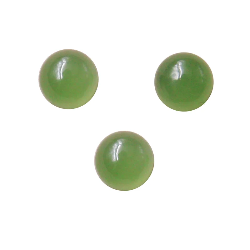 5pcs Natural Jade Cabochon Cab Round Shape Semiprecious Stone Dome Flat Back 5mm Accessories For Making Jewelry DIY Pendant Ring