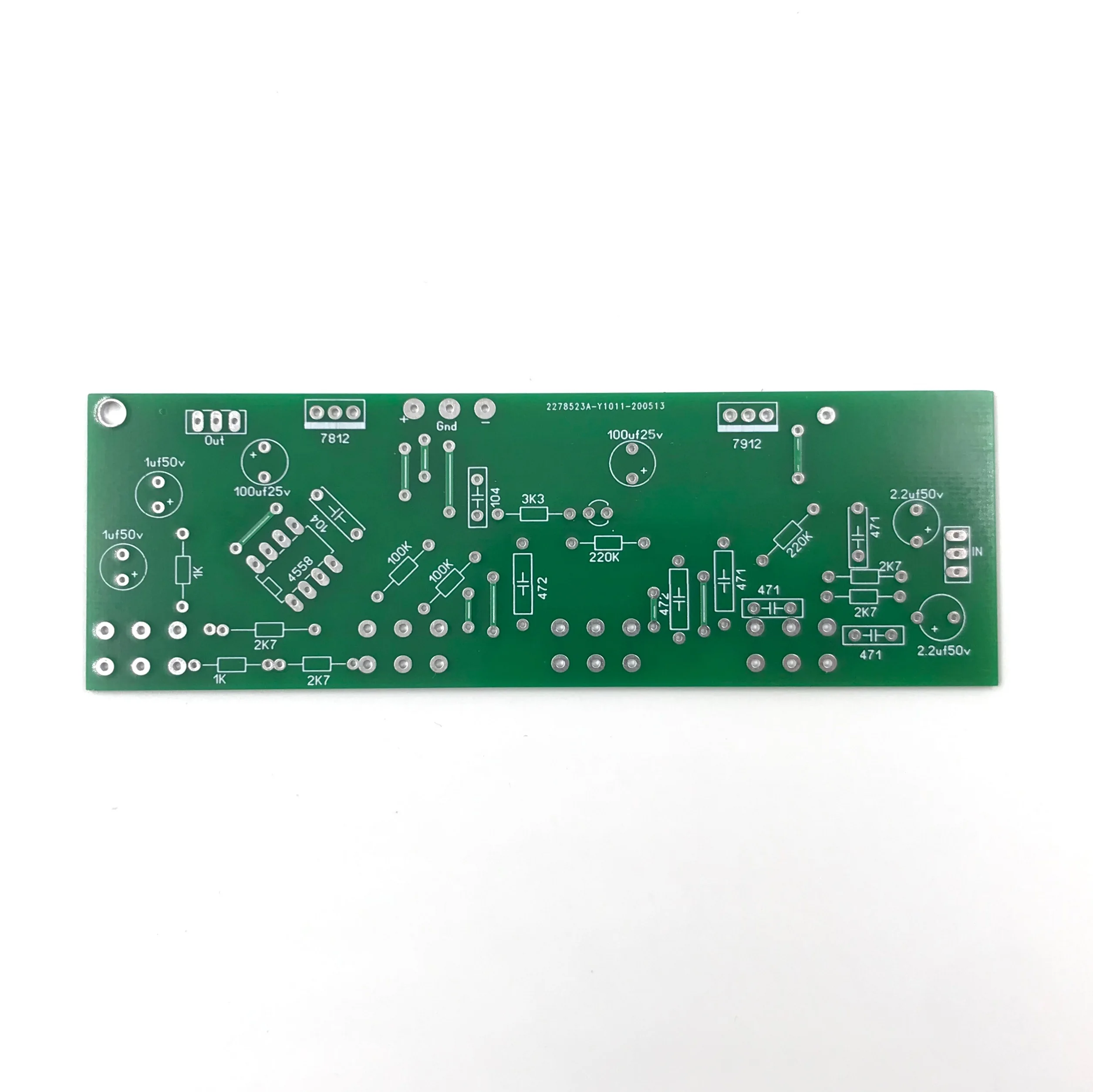Stereo Tone Control Circuit Board PCB Sound Amp Preamplifier Preamp Bass Treble Mid Volume 4558 DIY