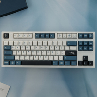 144 Keys New GMK Arctic Keycap Cherry Profile English PBT Dye Sublimation Mechanical Keyboard Keycap For MX Switch 61/64/68/87