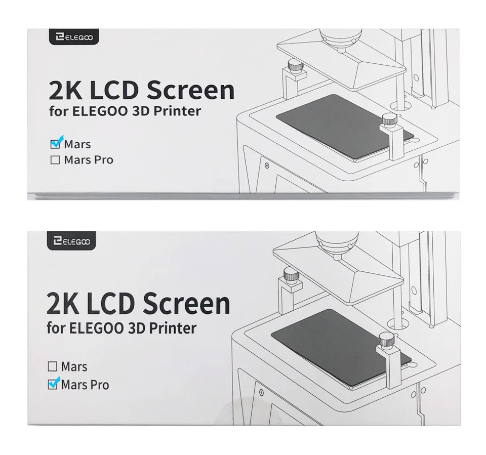 Photon S LCD Screen LS055R1SX04 5.5 2k LCD For ELEGOO Mars Pro 3D Printer SX04 With Glass Protector